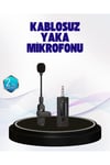 2.4 GHz Kablosuz Yaka Mikrofonu – 60 Metre Menzil, Gürültü Azaltma, Type-C Şarjlı