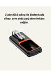 20.000 mAh Powerbank – 22.5W Hızlı Şarj, Çok Kablolu, Dijital Göstergeli