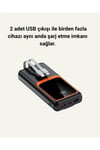 20.000 mAh Powerbank – 22.5W Hızlı Şarj, Çok Kablolu, Dijital Göstergeli