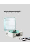 3-1 Kablosuz Bluetooth Hoparlör – Gece Lambalı, Saatli, Retro Tasarım