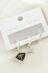 3 Adet Yıldız Zirkon Taşlı Küpe