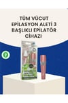 3 Başlıklı Kadın Yüz ve Vücut Tüy Temizleme Makinesi