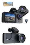 3 Kameralı 2 İnç 1080P Araç İçi Kamera Sürüş Kamerası CarPlay