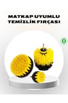 3’lü Matkap Ucu Fırça Seti – Derinlemesine Temizlik, Tüm Yüzeylerle Uyumlu