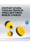 3’lü Matkap Ucu Temizlik Fırçası Seti Çok Amaçlı