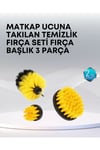 3’lü Matkap Ucu Temizlik Fırçası Seti Çok Amaçlı