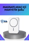360° Döner Başlıklı MagSafe Araç Telefon Tutucu Hızlı Şarjlı