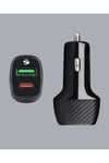 38W Çift Çıkışlı Araç Şarj Cihazı – Type-C ve USB PD Destekli