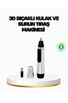 3D Bıçaklı Burun Ve Kulak Tıraş Makinesi Pil Ile Çalışan Taşınabilir Model