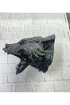 3D Siyah Ayı Başı Duvar Dekoru Modern Asılabilir Heykel 25x19 cm