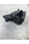 3D Siyah Ayı Başı Duvar Süsü Özel Tasarım Dekoratif Heykel 25x19 cm