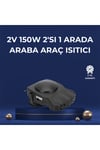 3'ü 1 Arada Araç İçi Isıtıcı Fan | 12V Prizli, Buz Çözücü, Temiz Hava ve Hızlı Isıtma Özellikli