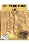 3x3 Metre Perde LED Işık – Parti ve Bahçe Dekorasyonu