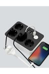 4.1A Hızlı Şarjlı Akım Korumalı 4 Priz ve 3 USB Çıkışlı Priz