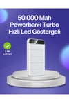 4 Cihazı Aynı Anda Şarj Edebilen Güçlü Powerbank 50000 mAh