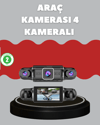 4 Kameralı Araç Kayıt Cihazı Full HD Park İzleme Gece Görüş