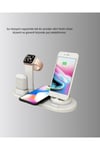 4’lü Apple Kablosuz Şarj Standı iPhone Watch ve AirPods Çoklu Şarjlı