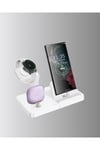 4’lü Apple Kablosuz Şarj Standı iPhone Watch ve AirPods Çoklu Şarjlı