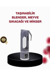 450 ml Taşınabilir Blender – Tip-C Şarjlı 12 Bıçaklı Meyve Sıkacağı