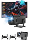 4K Android Smart Wi-Fi Çift Kollu Projeksiyon Game Box Kumandalı Taşınabilir