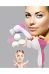 5 Başlıklı Yüz Masaj Aleti – Cilt Temizleme, Peeling, Siyah Nokta ve Gözenek Bakımı