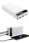 50.000 Mah Powerbank Turbo Hızlı Led Göstergeli Android İOS Uyumlu Taşınabilir Askılı