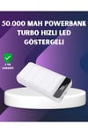 50000mAh Yüksek Kapasiteli Powerbank Hızlı Şarj ve LED Ekranlı
