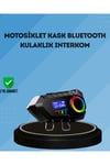500mAh Bataryalı Bluetooth 5.4 İnterkom LED Ekranlı FM Destekli