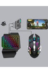 5in1 Mobil Oyun Kiti Bluetooth 5.3 Mini RGB Klavye Mouse Dönüştürücü Seti