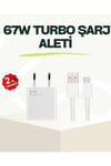 67 Watt Güçlü Çift Turbo Şarj Aleti iPhone 13 14 15 Pro Max Uyumlu