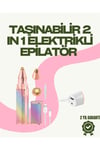 8000 RPM Taşınabilir Epilatör – Kaş Düzeltici ve Dudak Epilatörlü Pille Çalışan