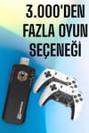 8K Android TV Gme Stick Video Oyun Konsolu Aile Retro 35000 Oyunlu Çift Kollu