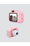 8MP Mini Çocuk Fotoğraf Makinesi – Pembe Ses Kaydı Özellikli