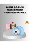 8MP Mini Çocuk Fotoğraf Makinesi – Pembe Ses Kaydı Özellikli