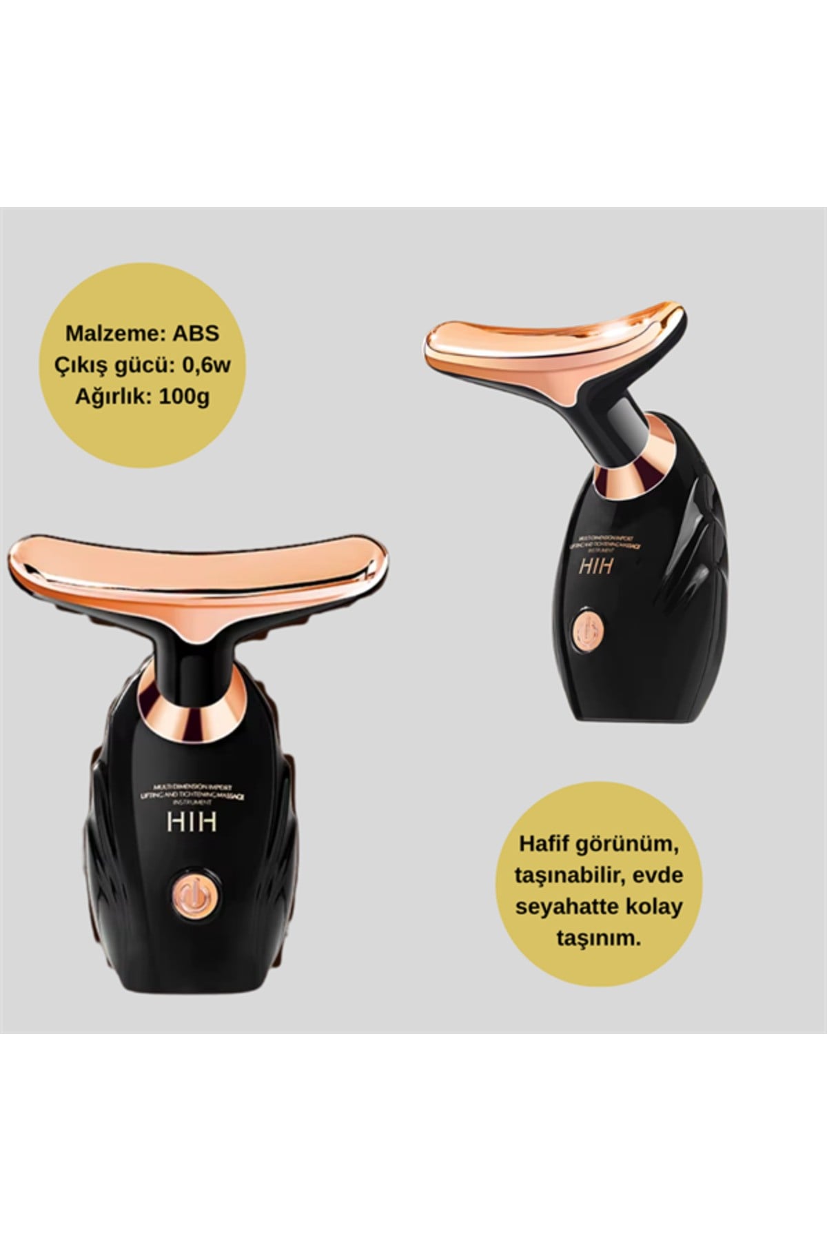 ABS Biyonik Cilt Bakım Aleti – Derin Temizlik & Nemlendirme