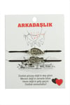 AhEs Shopping Best Friends Arkadaş Deri Bileklik