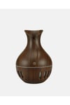 Ahşap Desenli 130 ml Aromaterapi Difüzör Sessiz ve USB Bağlantılı