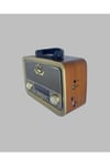 Ahşap Nostaljik Radyo Bluetooth USB SD Kart Destekli