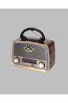 Ahşap Nostaljik Radyo Bluetooth USB SD Kart Destekli