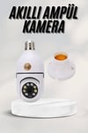 Akıllı Kamera Wifi Kamera Duylu Ampul Görünümlü 360 Derece Dönebilen Ev Kamerası