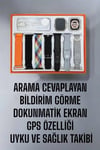 Akıllı Saat 7 Kordonlu Metal,Plastik Ve Hasır Kordon Seçeneği