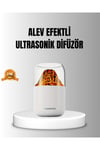 Alev Efektli Ultrasonik Uçucu Yağ Difüzörü 280ml Su Tanklı ve Sessiz Çalışma Özellikli