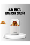 Alev Efektli Ultrasonik Uçucu Yağ Difüzörü 280ml Su Tanklı ve Sessiz Çalışma Özellikli