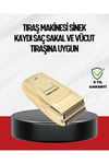 Altın Kaplama Kablolu Erkek Tıraş Makinesi Favori Aparatlı