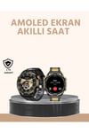 Amoled Ekran Akıllı Saat Uyku Nabız Adım Ölçer Su Geçirmez