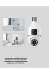 Ampul Tipi WiFi Kamera 2MP Lensli Full HD Görüntü ve Akıllı Hareket Algılama