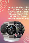 ANC Özellikli Bluetooth Kulaklık ve Amoled Ekran Akıllı Saat Uyku ve Sağlık Takibi Nabız Öl�