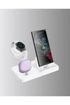 Apple Uyumlu Kablosuz Şarj İstasyonu 4 Cihaz Destekli Ve Hızlı Şarjlı