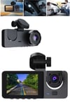 Araç İçi Dikiz Kamerası Sürüş Kaydedici 3 Lensli DVR Kamera