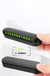 Araç İçi Numaratör Numaralık Torpido Üstü Açılır Kapanır Telefon Numarası Bırakma